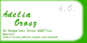 adelia orosz business card